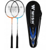 Súprava WISH 2 bedmintonových rakiet + puzdro + 3 pierkové loptičky (Súprava WISH 2 bedmintonových rakiet + puzdro + 3 pierkové loptičky)