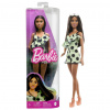 Mattel Barbie modelka - limetkové šaty s bodkami