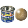 REVELL 92 Mosadzná metalíza syntetická modelárska farba, 14ml (REVELL 32192 BRASS METTALIC 14ml 0,47fl oz EMAIL COLOR)