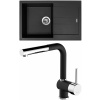 Set Sinks G13226 (dřez Amanda 780 Pureblack 26 + baterie Mix 3 P Nanoblack N6)