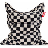 Puf Fatboy The Original Slim Teddy Chess čierno-biely