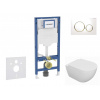 GEBERIT - Duofix Set předstěnové instalace, klozetu Oudee a sedátka softclose, tlačítko Sigma20, bílá/pozlacená SANI11CA3125B