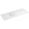 Sapho ARUBA umývadlo, 130x51,5 cm, Rockstone biela matná AR130-B1M