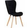 Design-Shop Elda zamat drevené nohy natura Čierna
