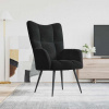 zahrada-XL Relaxačné kreslo čierne zamat 328079