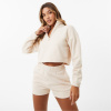 Everlast quarter Zip Fleece Top Womens Stone 16 (44)