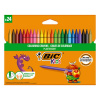 Bic Plastové voskovky odolné voči lámaniu 24ks