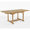 Teako Design Rozťahovací jedálenský stôl Parma teak z masívneho dreva - šírka: 100 cm - dĺžka: 200 až 300 cm