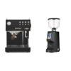 Ascaso Steel UNO PID, Black&Wood + Eureka Atom Specialty 65, black