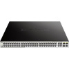 D-Link DGS-1210-52MP Riadený L2 Gigabit Ethernet (10/100/1000) Podpora napájania cez Ethernet (PoE) Čierna, Šedá (DGS-1210-52MP/E)