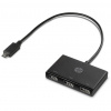 HP Concentrador USB-C a USB-A USB 3.2 Gen 1 (3.1 Gen 1) Type-C Čierna (Z6A00AA)
