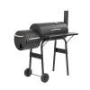 Záhradný gril na drevené uhlie s udiarňou