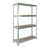 Meets-ecommerce UG Kovový regál profi 230x80x30, 4-7 políc Farba: Metalická zelená, Počet polic: 4 police