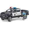 Bruder 2505 RAM 2500 Polícia s figúrkou 1:16