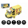 Teddies Auto ambulance plast 20cm na setrvačník na baterie se zvukem se světlem