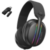 Proove - Gaming Headphones Glimmer herné slúchadlá s mikrofónom, 2.4 GHz, Bluetooth 5.4, RGB podsvietenie, 40 mm meniče, 900 mAh - čierne