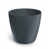 Kvetináč MATE 19,8 cm - farba: antracit (Prosperplast DMMA200-S433)
