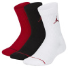 Air Jordan 3 Pack Crew Socks Children's Gym Red C10-C13