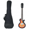 vidaXL Elektrická gitara pre deti s taškou hnedo-čierna 3/4 30