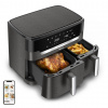 Tefal Easy Fry Dual XXL EY942HE0 fritovací hrnec Dvojitý 11 l Samostatné 2020 W Horkovzdušná fritéza Šedá