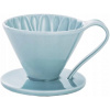 Kužeľový keramický drip FLOWER DRIPPER modrý