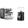 Rocket Espresso Appartamento, black/white + Eureka Mignon Specialita, WD black, walnut