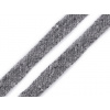 Šnúra plochá/dutinka šírka 10 mm Farba: 11 šedá svetlá