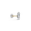 Piercingové náušnice Labreta DF 6339 z bieleho zlata, s laboratórnym diamantom 4