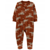 Dojčensky overal - 76 Brown PAJACKEK Carter (Carter's PAJACYK DINOZAU Polar Pajamas 18M - 76)