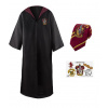 Harry Potter - Chrabromilský čarodejnícky plášť s kravatou a tetovačkami Veľkosť: XS