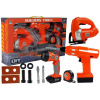 LEAN TOYS Súprava DIY vŕtačka priamočiara baterka na batérie 12 ks.