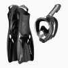 Potápačská súprava Cressi Baron + Tonga black/black/black