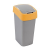 Slovakia Trend Strend Pro 2211248 - Kôš Curver® FLIP BIN 25L, šedostříbrná/žltá, na odpadky