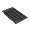 Vložka / príborník do 40 cm zásuvky - CUTLERY sivý plast 30 x 46 cm