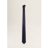 Úzka kravata mango polyester červená, námornícka modrá (B09M024 TIE Navy)