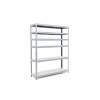 Policový regál Trestles RH 2000x1600x500, nosnosť 1800 kg, 6 políc Farba: sivá, Typ police: biela HDF 5 mm