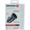 Adaptér do auta SWISSTEN 36W, 2 porty, USB-C, USB-A 20111740