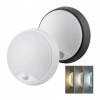 Solight LED vonkajšie svetlo WO780-2 so senzorom - kruh 22 cm, 2 kryty, čierna / biela