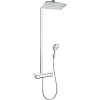 HANSGROHE Raindance E Showerpipe nástenný sprchový systém s termostatom, horná sprcha 1jet 360 x 190 mm, ručná sprcha 3jet, chróm, 27112000
