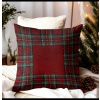Gobelínová obliečka na vankúš Tartan bordová 42x42 cm Chenille IT025 Bordová 42x42 cm