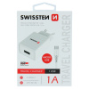Swissten sieťový adaptér 1xUSB, 1A + Dátový kábel USB/Micro USB 1,2m - biely 22061000
