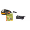 Nabíjačka +2 Akumulátory 20V/4 Ah PROCRAFT (Akumulátor Procraft 20/4 Ultra-Li-Ion 20V, 4Ah s ochranou proti prehriatiu a nadmernému vybitiu. Indikátor stavu nabitia, protišokový gumový kryt. Kompatibi
