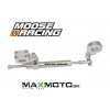 MOOSE RACING Tlmič riadenia KAWASAKI Brute Force 650/ 750, YAMAHA Raptor 125/ 250/ 660/ 700, SUZUKI LTR450 Prevedenie: strieborný