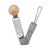 Klip na cumlík Paci Braid - Cloud/Iron - Bibs