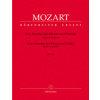 Štyri sonáty pre klavír a husle - Wolfgang Amadeus Mozart