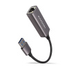 AXAGON ADE-TR, USB-A 3.2 Gen 1 - Gigabit Ethernet síťová karta, auto instal, titanově šedá ADE-TR