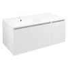 Sapho LOREA skrinka s umývadlom 101x46x51,5cm (70+30cm), ľavá, biela matná LE070-3131-L-01