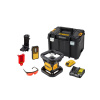 DEWALT Akumulátorový samonastavovací rotačný laser 18 V (červený) (1 x 2,0 Ah batéria + nabíjačka + TSTAK) DCE074D1R