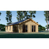 Chata 66mm / 44+44mm (4 izby / 70,805 m²) (kód: 57CHT4444) (Zrubová chata)