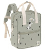 LÄSSIG Mini Square Backpack Happy Prints light olive detský batôžtek